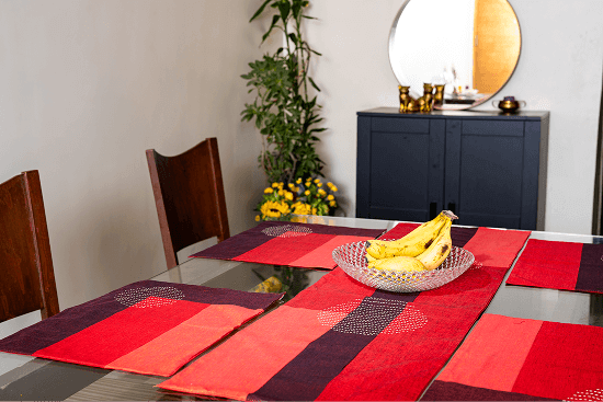 Luna Max - Table Runner - Red Sangria