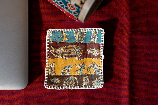 Earth Story - Coasters - Mustard Brown