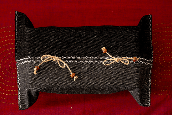 Ira - Tissue Box Cover - Denim Black