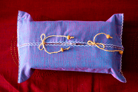 Bhumija - Tissue Box cover - Southcotton Purple