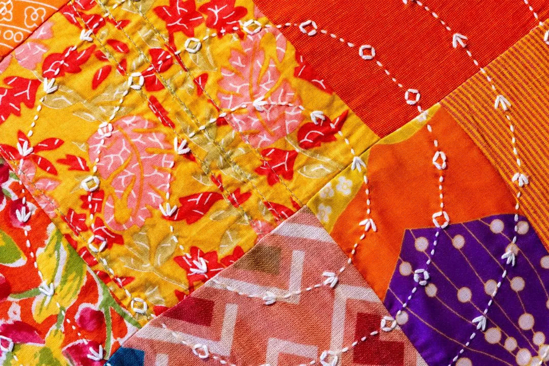 Earth Story - Cushion Cover - Patchwork Orange