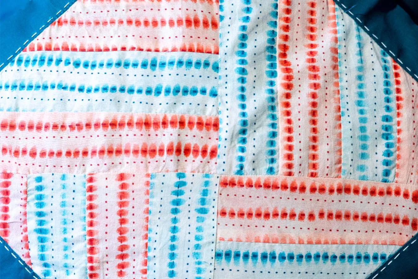 Earth Story - Cushion Cover - Patchwork Teal